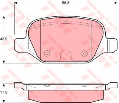 Set placute frana,frana disc ALFA ROMEO 156 Sportwagon (932) (2000 - 2006) TRW GDB1646 foto