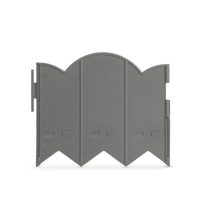 Set bordura de gradina gard - 20 x 17,5 cm - gri - 12 buc pachet