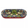 Etui Ochelari William Morris Strawberry Thief Fridolin - Toc Ochelari Metalic Captusit, Design Artizanal, 16cm
