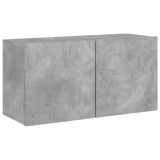 Cumpara ieftin Comoda TV de perete, gri beton, 80x30x41 cm