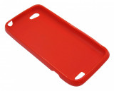 Husa silicon rosie pentru HTC One V