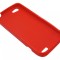 Husa silicon rosie pentru HTC One V