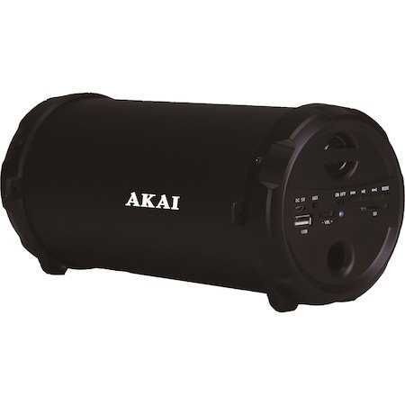 Boxa portabila Akai, bluetooth ,USB,radio FM, karaoke, negru, nouă