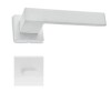 M&acirc;ner ușă interior M1011 alb rozetă WC Italia, aliaj AlZn, rozetă slim pătrată 50x50x7mm, prindere holzșuruburi/șuruburi trecere