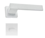 M&acirc;ner ușă interior M1011 alb, rozetă WC, aliaj AlZn, slim 50x50mm, Italia