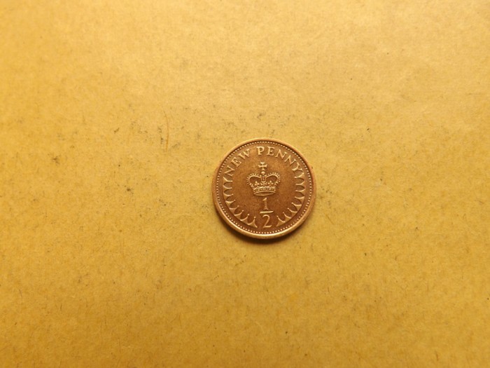 Marea Britanie / Anglia 1/2 Penny 1973