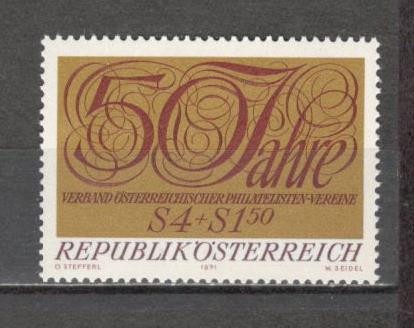 Austria.1971 50 ani Asociatiile de filatelisti MA.729