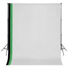 Kit studio foto cu 3 decoruri ?i rama ajustabila, 3 x 3 m foto