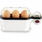 Fierbator de oua Eggolino Trisa, 380 W, 3 oua, 16 x 6 x 23 cm, 3 trepte, 100 ml, Alb