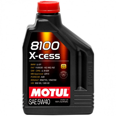 Ulei Motor Motul 8100 X-Cess 5W-40 2L 102869 foto