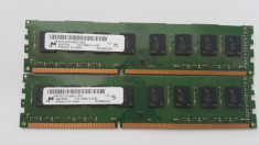 Kit 8 GB( 2 x 4 Gb ) Micron DDR 3 PC3-10600 1333 MHz , Memorie PC Desktop foto