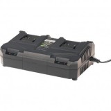 Incarcator dublu 4 A, pentru acumulatori scule electrice, Raider 21.5 V