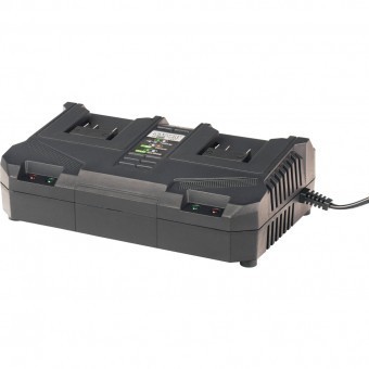 Incarcator dublu 4 A, pentru acumulatori scule electrice, Raider 21.5 V foto