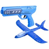Avion din spuma, cu pistol, multicolor, pentru copii, Dalimag