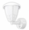 Aplica de exterior alba E27 max.60W IP65 cu senzor de miscare, distanta de detectie maxim 12m, 140