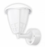 Aplica de exterior alba E27 max.60W IP65 cu senzor de miscare, distanta de detectie maxim 12m, 140