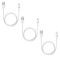 Set 3 Cabluri de Date si Incarcare, USB / Lightning, Albe, 2A, Viteza 10 Gbps, 1 M