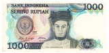 Indonezia 1 000 1000 Rupiah 1987 P-124 Seria LRU254940