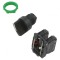 Comutator rotativ 22mm 2NC NO negru IP66