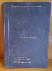 Arhitectura constructiilor scolare - Radu Tanasoiu Teza de doctorat foto