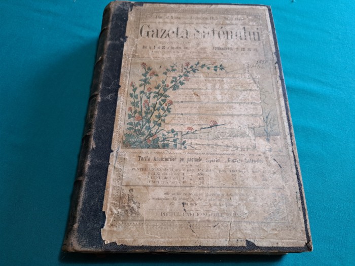 GAZETA SATEANULUI *ANUL AL X-ALEA*CONSTANTIN C. DATCULESCU/24 NUMERE/1893-1984*8
