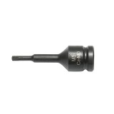Cheie tubulara de impact spline M5, 78mm, patrat 1/2 inch Cr-Mo