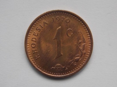 1 CENT 1970 RHODESIA-XF foto