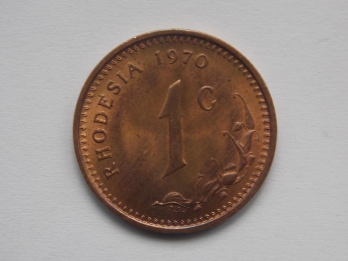 1 CENT 1970 RHODESIA-XF