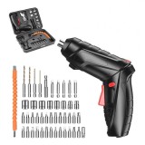 Cumpara ieftin Set surubelnita electrica wireless, 50W, Reincarcabila, Cutie depozitare, 48 Accesorii, Negru