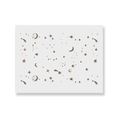 Sablon Perete vopsire, tencuiala 900x600x0.7mm Sky Stars Refolosibil, model MXSP7092 foto