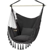 Hamac suspendat tip leagan confortabil, balansoar boho pentru interior si exterior