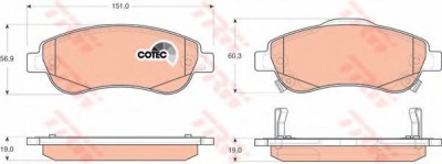 Set placute frana,frana disc HONDA CR-V III (RE) (2006 - 2012) TRW GDB3445 foto