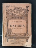 I. Agarbiceanu - Datoria