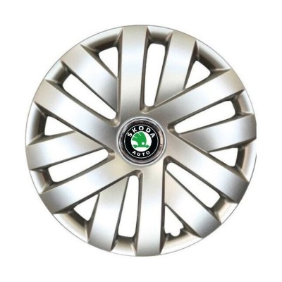 Set 4 Capace Roti R14, Potrivite Jantelor de 14 inch, Pentru Skoda, Model 216 foto