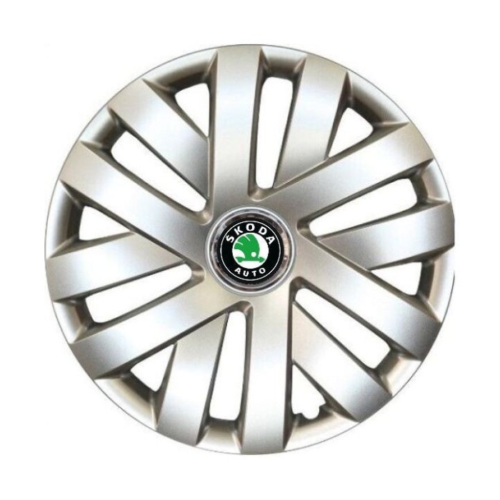 Set 4 Capace Roti R14, Potrivite Jantelor de 14 inch, Pentru Skoda, Model 216