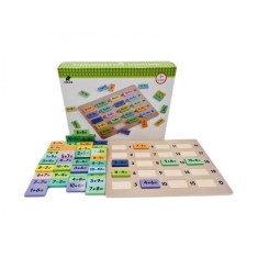 Joc matematic adunari si scaderi 110 pcs -Domino, 7Toys