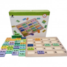 Joc matematic adunari si scaderi 110 pcs -Domino, 7Toys