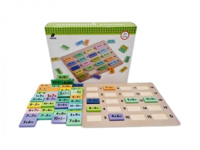 Joc matematic adunari si scaderi 110 pcs -Domino, 7Toys foto