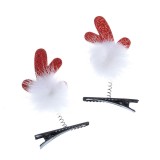 Set 2 agrafe cu cornite rosii