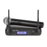 Microfon VHF Azusa 1 Canal Mana, Frecventa 174-214 MHz, Microfon Dinamic Unidirectional, Raza 50m