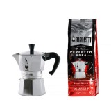 Set Espressor Bialetti 3 cesti + cafea macinata Classico 250gr
