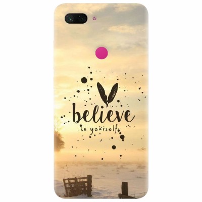 Husa silicon pentru Xiaomi Mi 8 Lite, Believe In Yourself foto