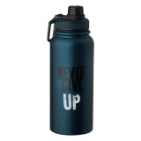 Bidon de apa fitness, izoterm, otel inoxidabil, turcoaz inchis, 950ml