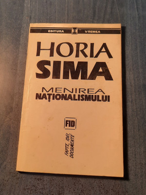 Menirea nationalismului Horia Sima foto