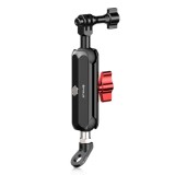 Suport Motocicleta Camera Actiune Puluz PU3210 Rearview Oblique Metal Magic Arm