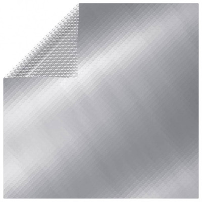 vidaXL Prelată de piscină, argintiu, 800x500 cm, PE, dreptunghiular foto