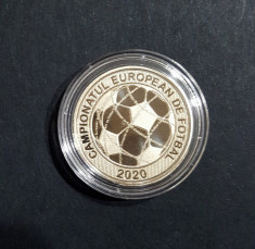 Moneda 50 bani proof Campionatul European de Fotbal 2020 foto