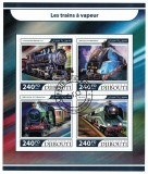 Cumpara ieftin Djibouti 2017: Trenuri cu Aburi, Set Complet, Colita + Bloc - Timbre Straine