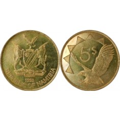 Namibia 1993 - 5 dollars, circulata