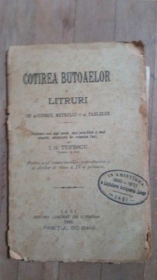 Cotirea butoaelor la litruri cu ajutorul metrului si al tablelor- I.G.Tufescu foto